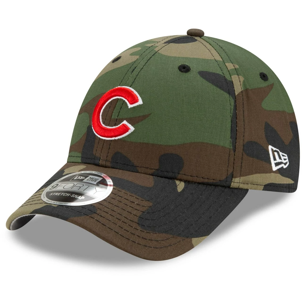 Men's Chicago Cubs New Era Camo Latitude 9FORTY Snapback Hat