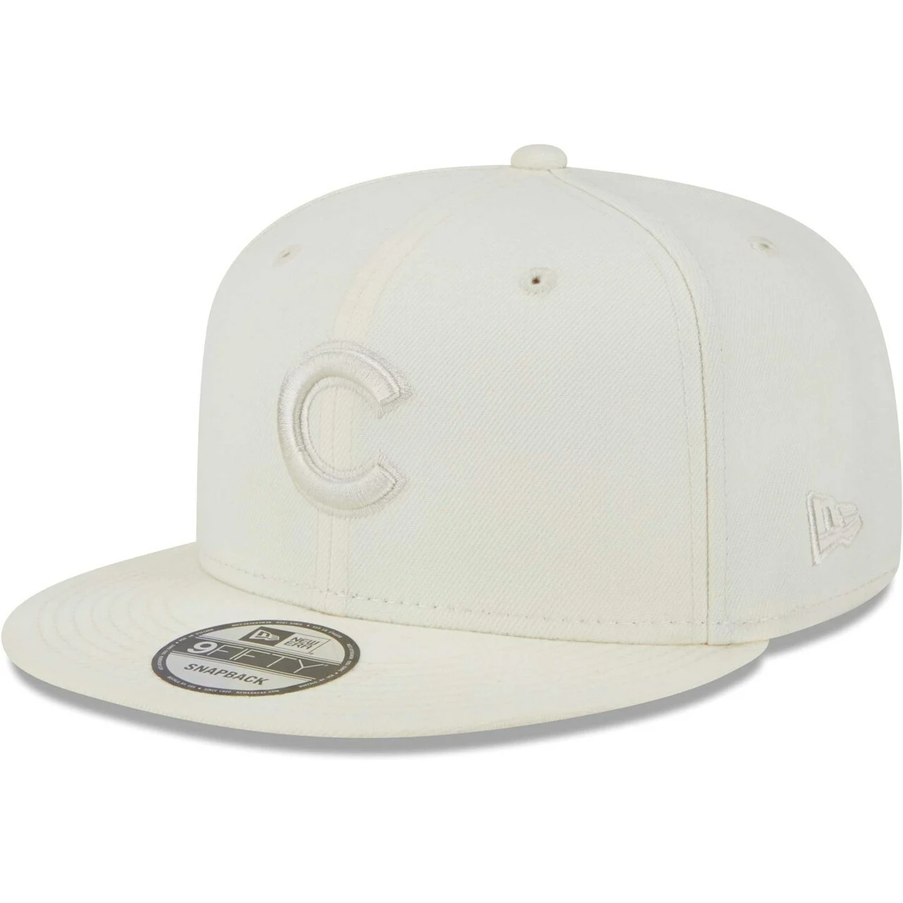Men's Chicago Cubs New Era Cream Spring Color Basic 9FIFTY Snapback Hat