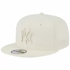 Men's New York Yankees New Era Cream Spring Color Basic 9FIFTY Snapback Hat