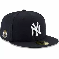 Men's New York Yankees Derek Jeter New Era Navy 5X World Series Champion Side Patch 59FIFTY Fitted Hat