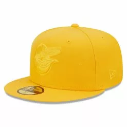 Men's Baltimore Orioles New Era Gold Tonal 59FIFTY Fitted Hat