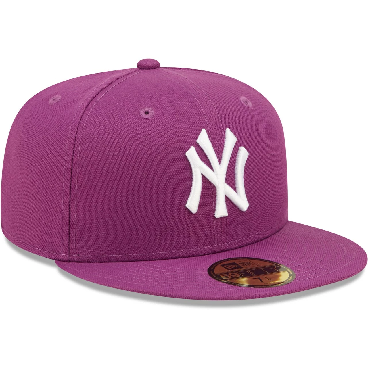 Men's New York Yankees New Era Grape Logo 59FIFTY Fitted Hat - Image 3