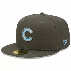 Men's Chicago Cubs New Era Graphite 2022 Father's Day On-Field 59FIFTY Fitted Hat
