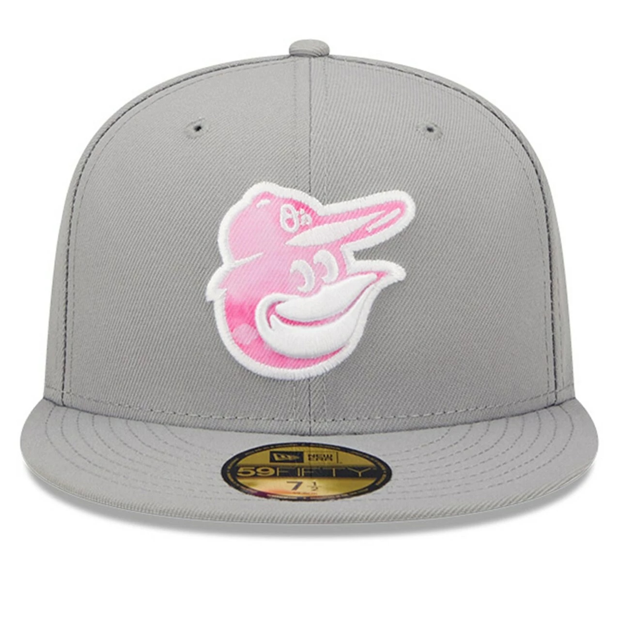 Men's Baltimore Orioles New Era Gray 2022 Mother's Day On-Field 59FIFTY Fitted Hat - Image 2