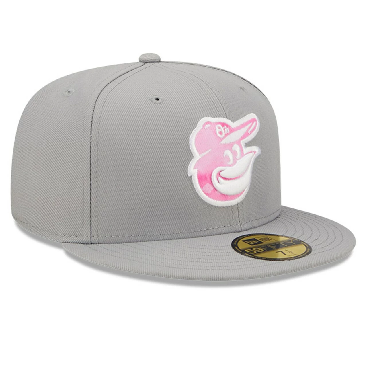 Men's Baltimore Orioles New Era Gray 2022 Mother's Day On-Field 59FIFTY Fitted Hat - Image 3