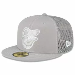 Men's Baltimore Orioles New Era Gray 2023 On-Field Batting Practice 59FIFTY Fitted Hat