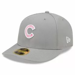 Men's Chicago Cubs New Era Gray 2022 Mother's Day On-Field Low Profile 59FIFTY Fitted Hat