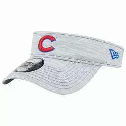 Men's Chicago Cubs New Era Gray Adjustable Visor