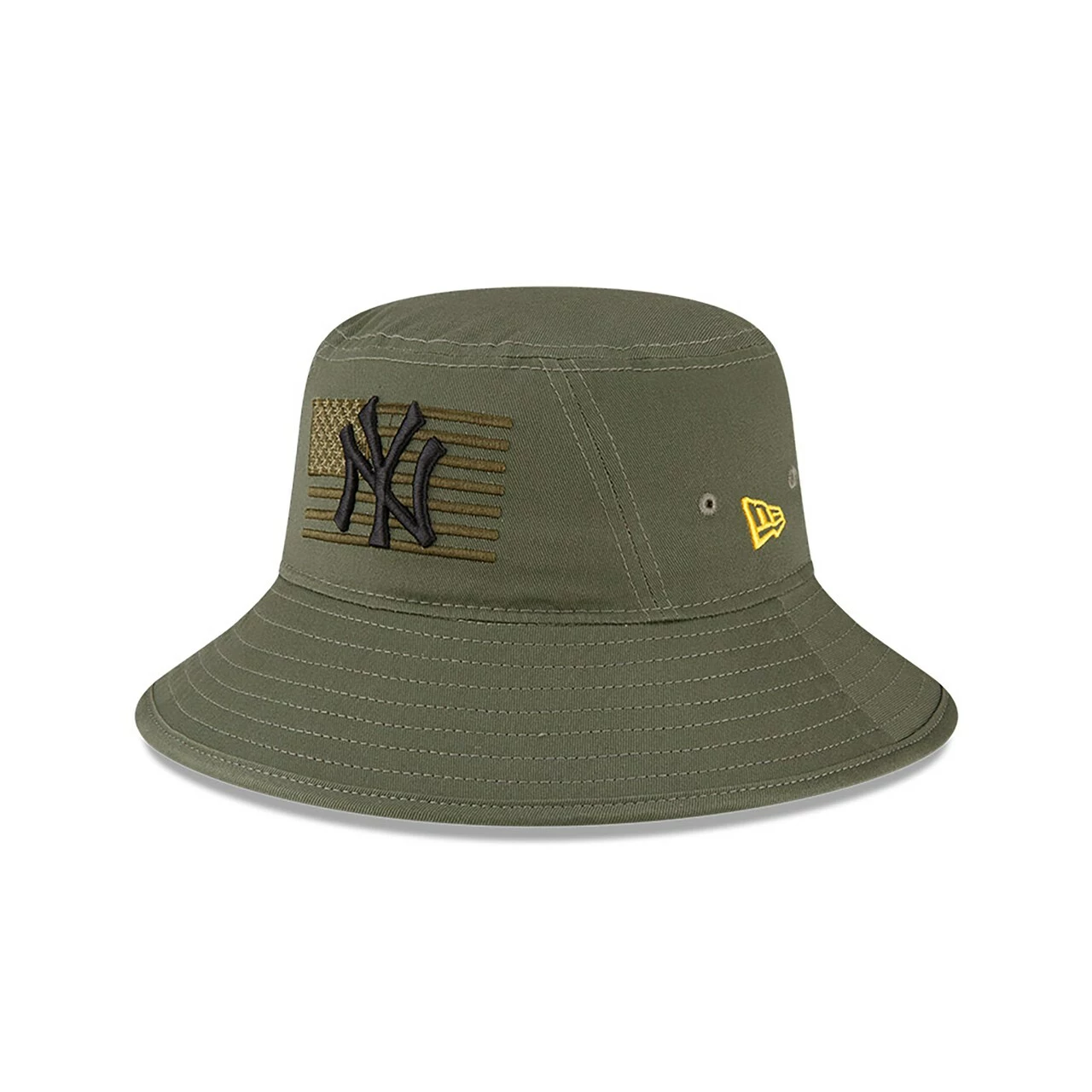 Men's New York Yankees New Era Green 2023 Armed Forces Day Bucket Hat