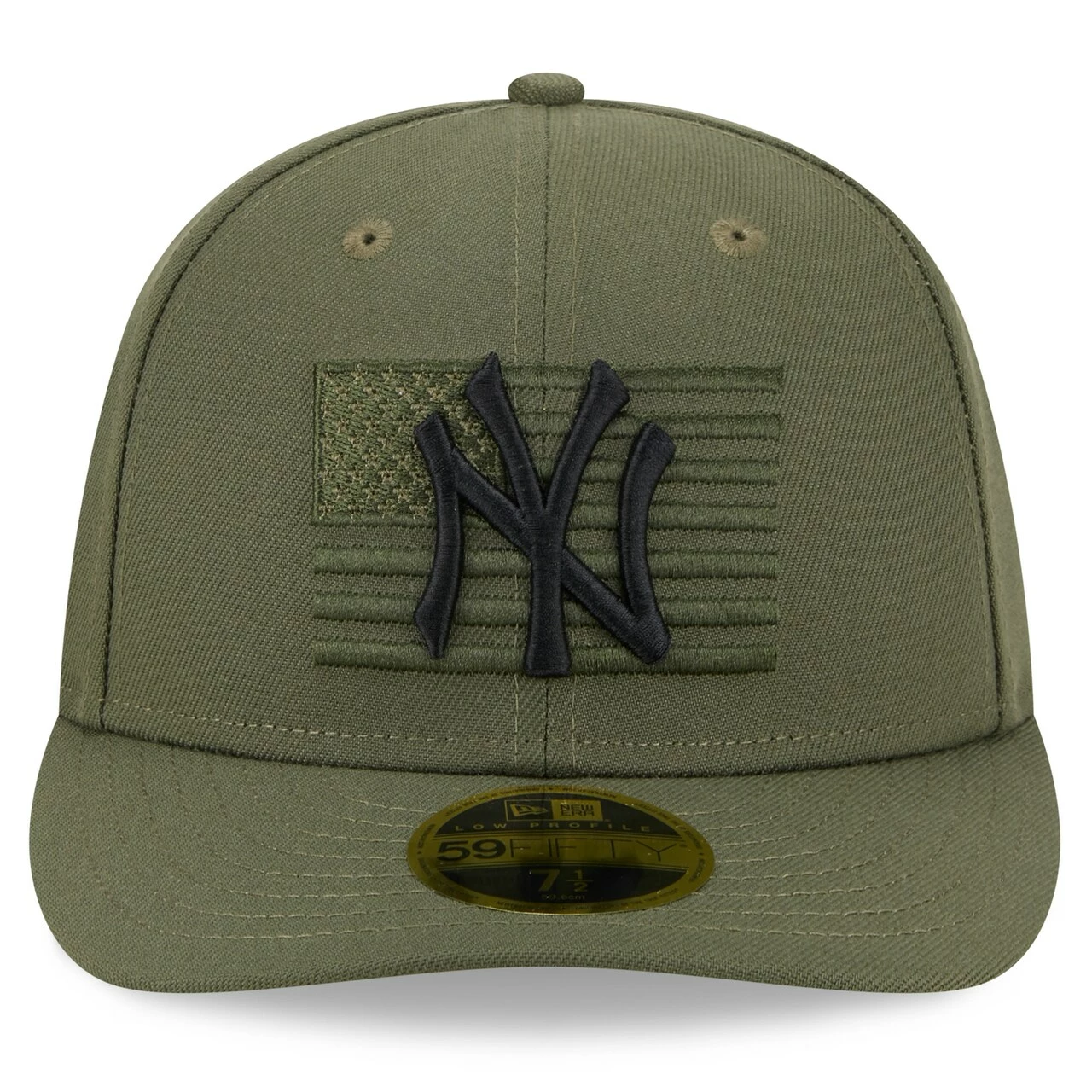 Men's New York Yankees New Era Green 2023 Armed Forces Day Low Profile 59FIFTY Fitted Hat - Image 2