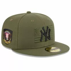 Men's New York Yankees New Era Green 2023 Armed Forces Day On-Field 59FIFTY Fitted Hat