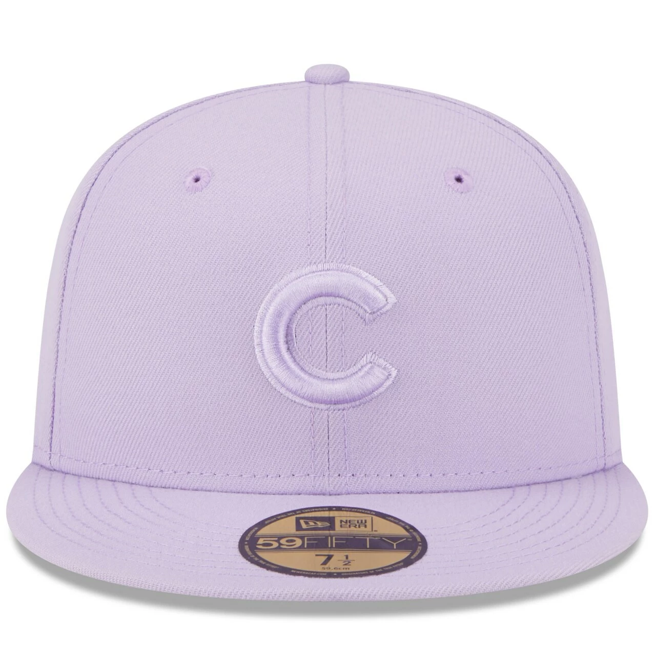 Men's Chicago Cubs New Era Lavender 2023 Spring Color Basic 59FIFTY Fitted Hat - Image 2
