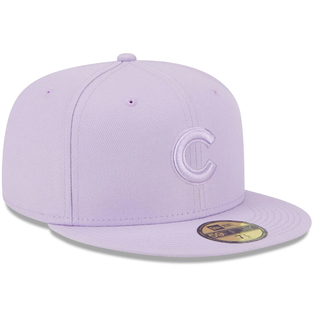 Men's Chicago Cubs New Era Lavender 2023 Spring Color Basic 59FIFTY Fitted Hat - Image 3
