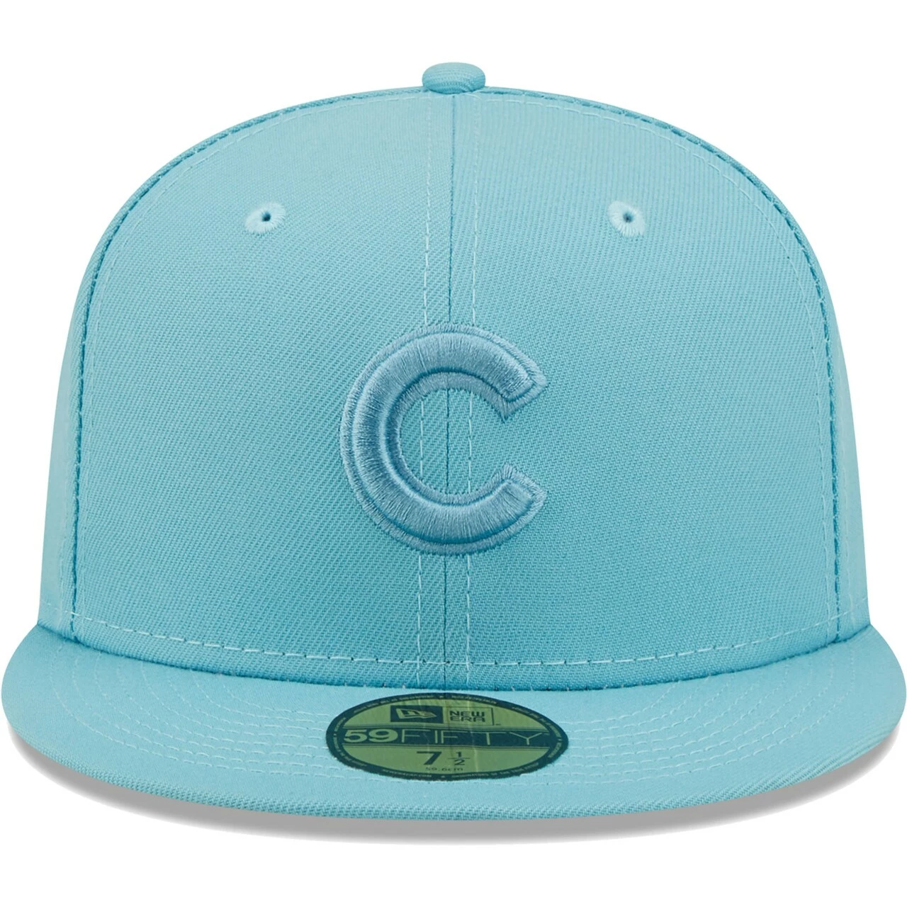 Men's Chicago Cubs New Era Light Blue Color Pack 59FIFTY Fitted Hat - Image 2