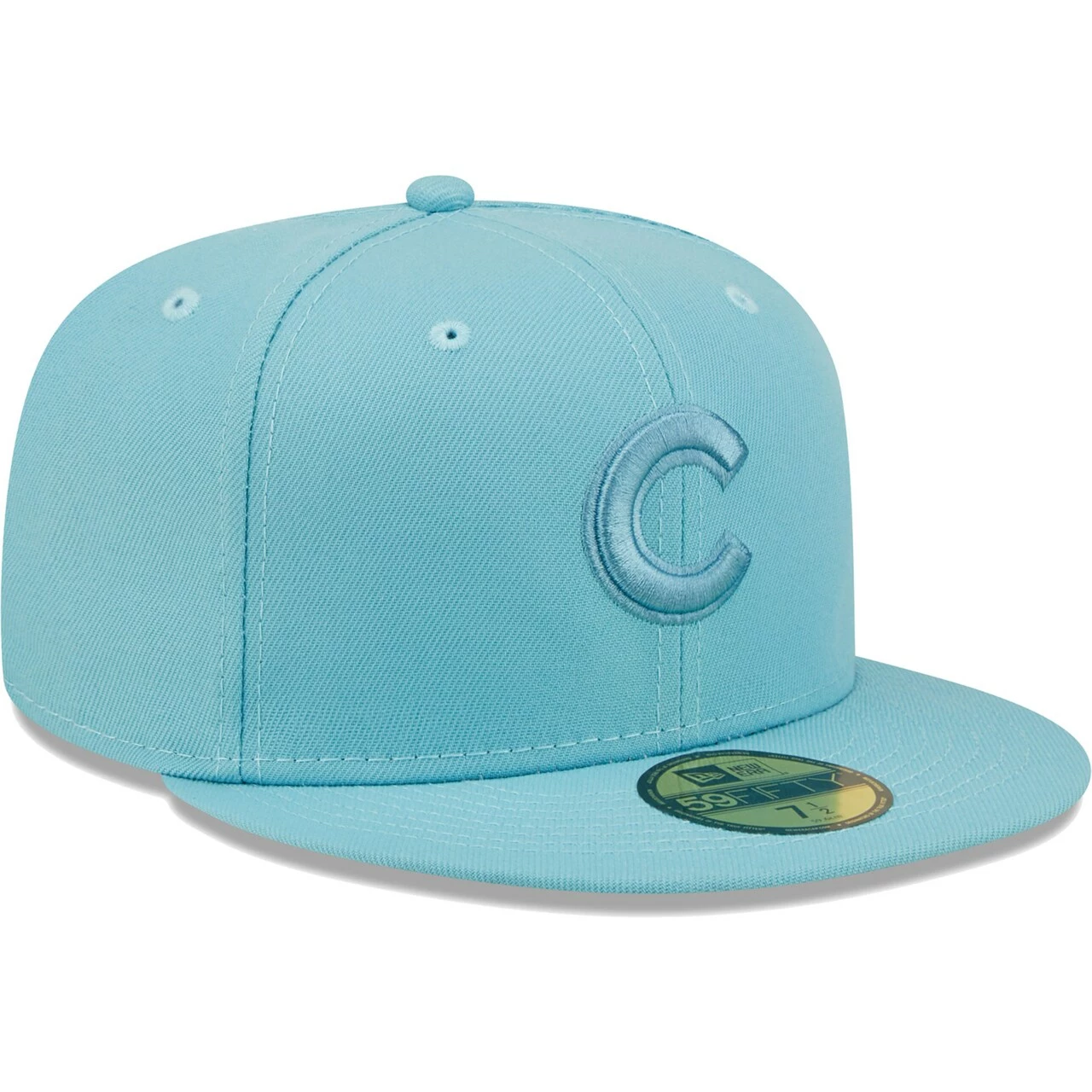 Men's Chicago Cubs New Era Light Blue Color Pack 59FIFTY Fitted Hat - Image 3