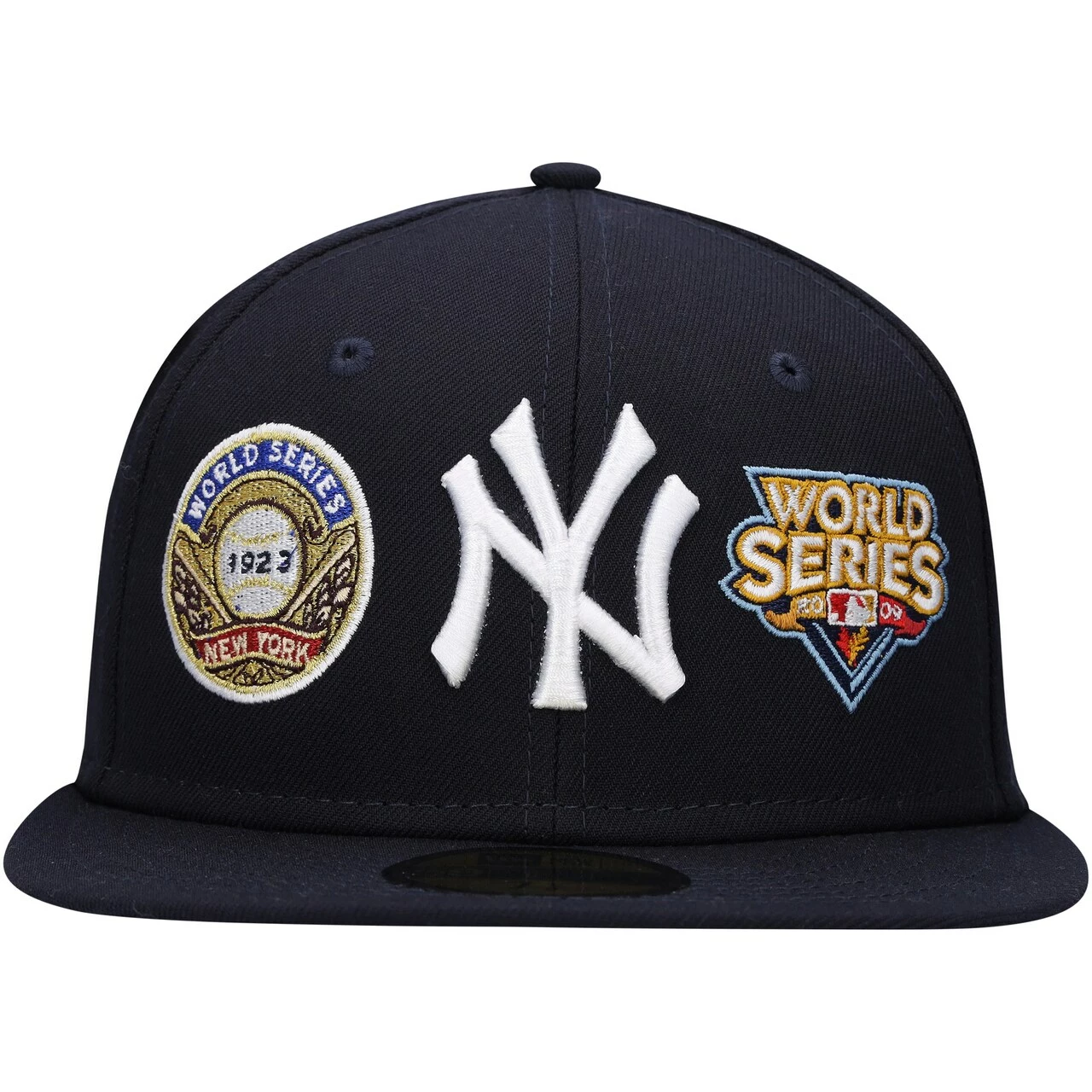 Men's New York Yankees New Era Navy Historic World Series Champions 59FIFTY Fitted Hat - Image 2