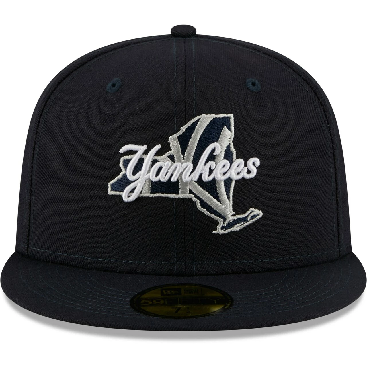 Men's New York Yankees New Era Navy Local II 59FIFTY Fitted Hat - Image 2