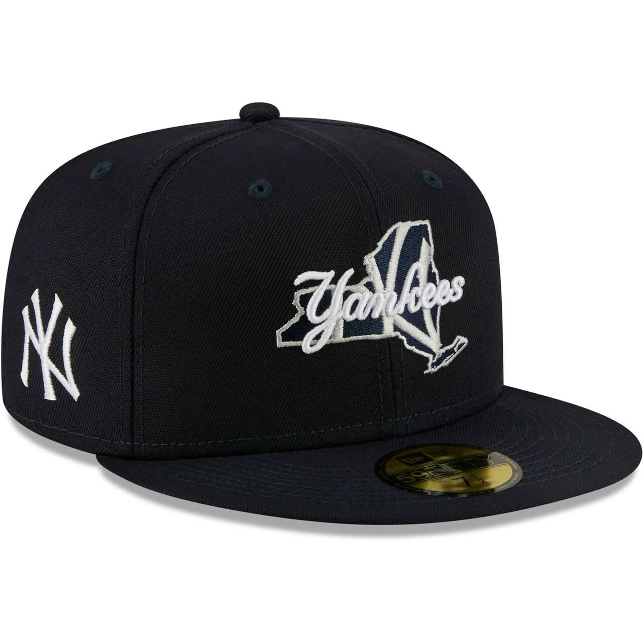 Men's New York Yankees New Era Navy Local II 59FIFTY Fitted Hat - Image 3