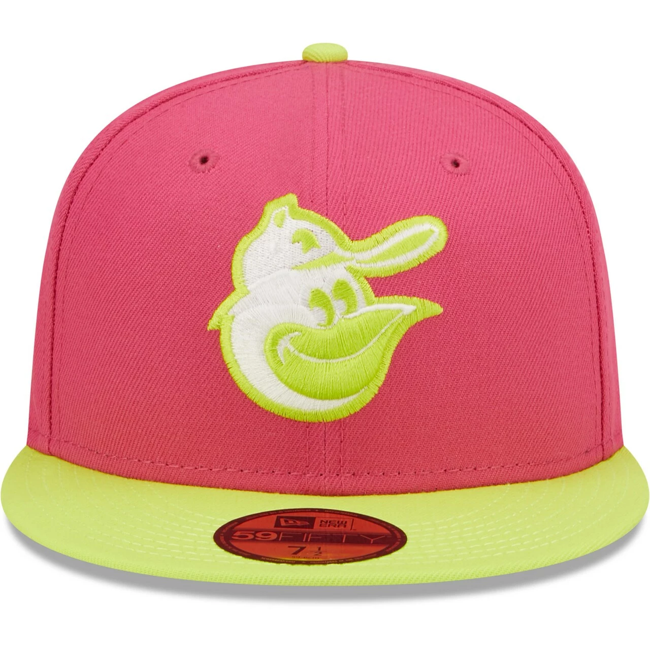 Men's Baltimore Orioles New Era Pink 1983 World Series Champions Beetroot Cyber 59FIFTY Fitted Hat - Image 2