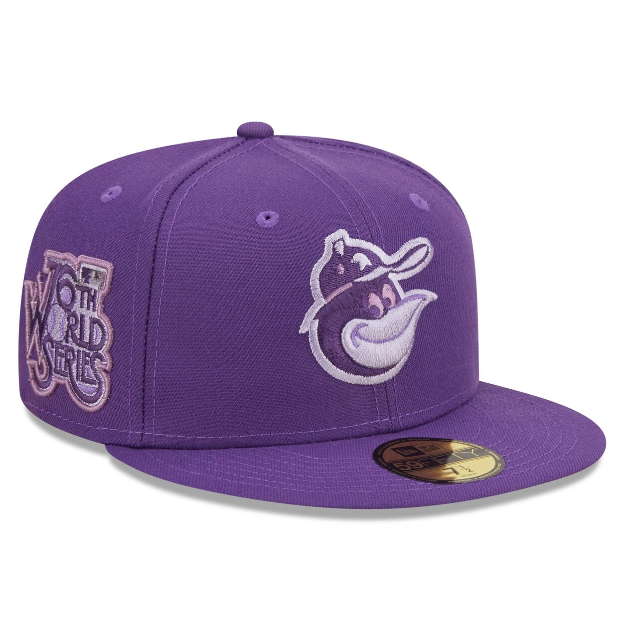 Men's Baltimore Orioles New Era Purple Lavender Undervisor 59FIFTY Fitted Hat