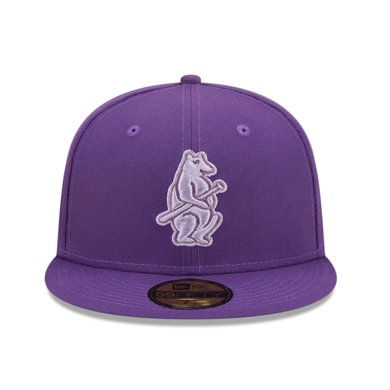 Men's Chicago Cubs New Era Purple Lavender Undervisor 59FIFTY Fitted Hat - Image 2