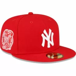 Men's New York Yankees New Era Red Sidepatch 59FIFTY Fitted Hat