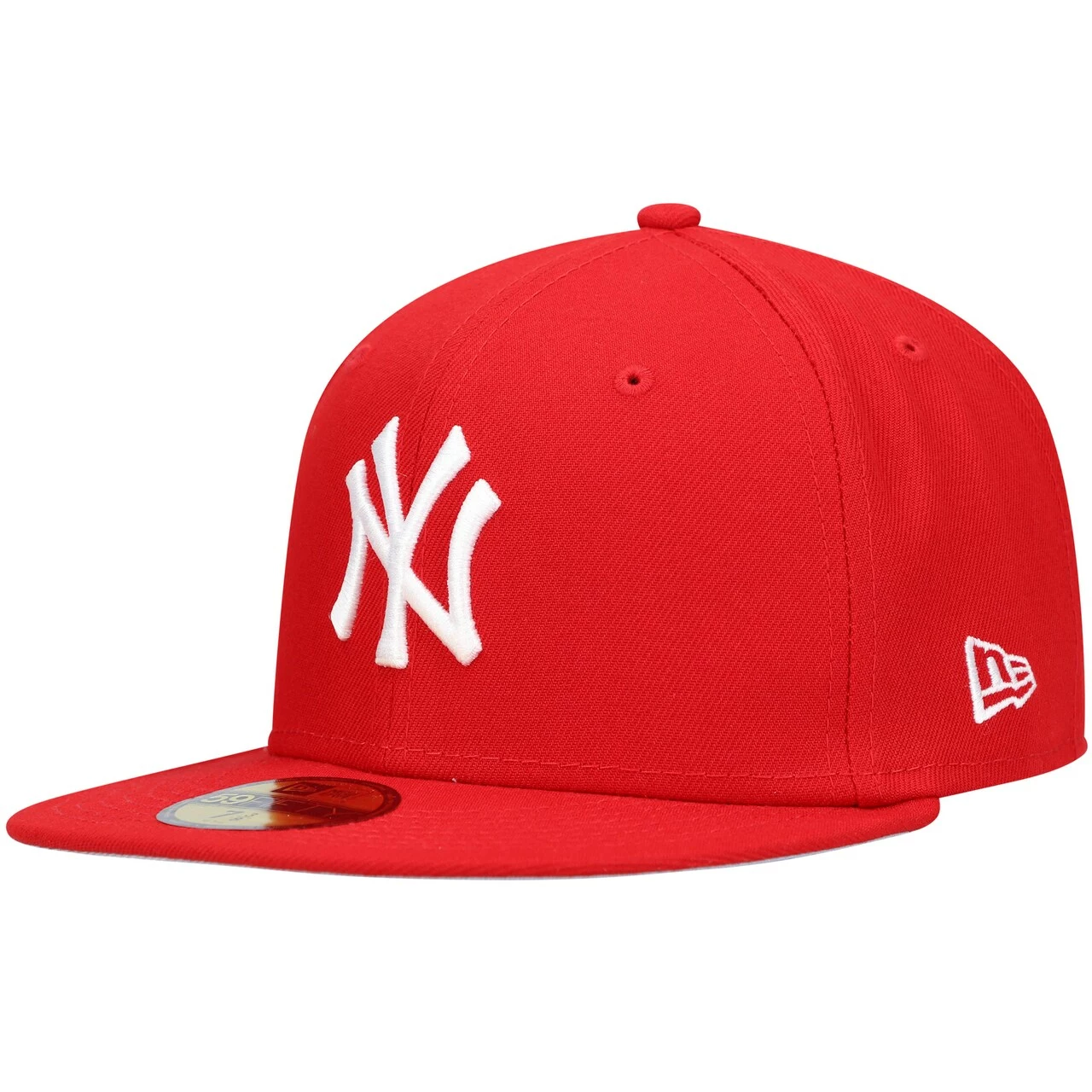 Men's New York Yankees New Era Red White Logo 59FIFTY Fitted Hat