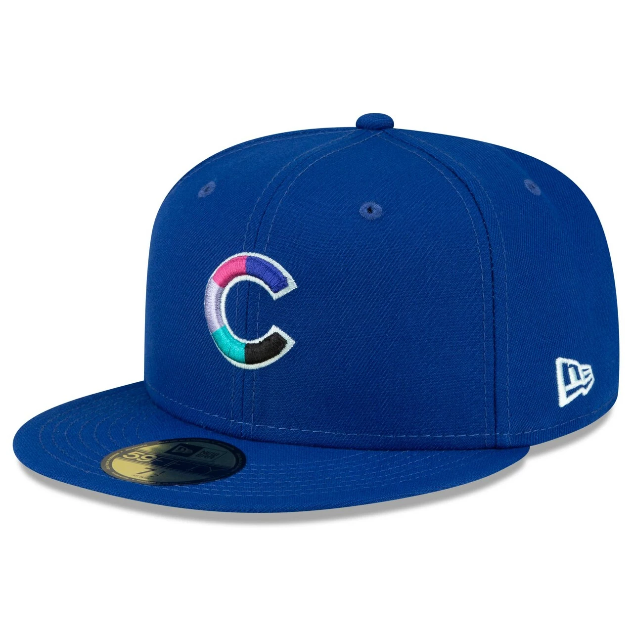 Men's Chicago Cubs New Era Royal 2016 World Series Polar Lights 59FIFTY Fitted Hat - Image 3
