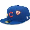 Men's Chicago Cubs New Era Royal Chain Stitch Heart 59FIFTY Fitted Hat