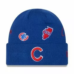 Men's Chicago Cubs New Era Royal Identity Cuffed Knit Hat