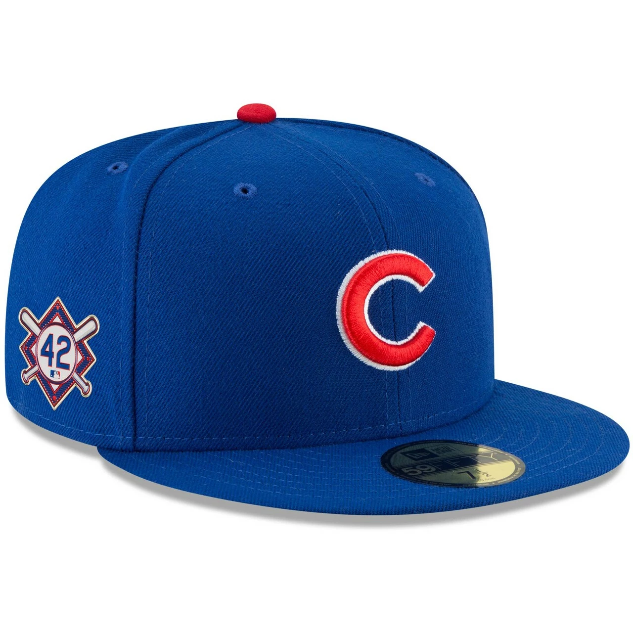 Men's Chicago Cubs New Era Royal Jackie Robinson Day Sidepatch 59FIFTY Fitted Hat