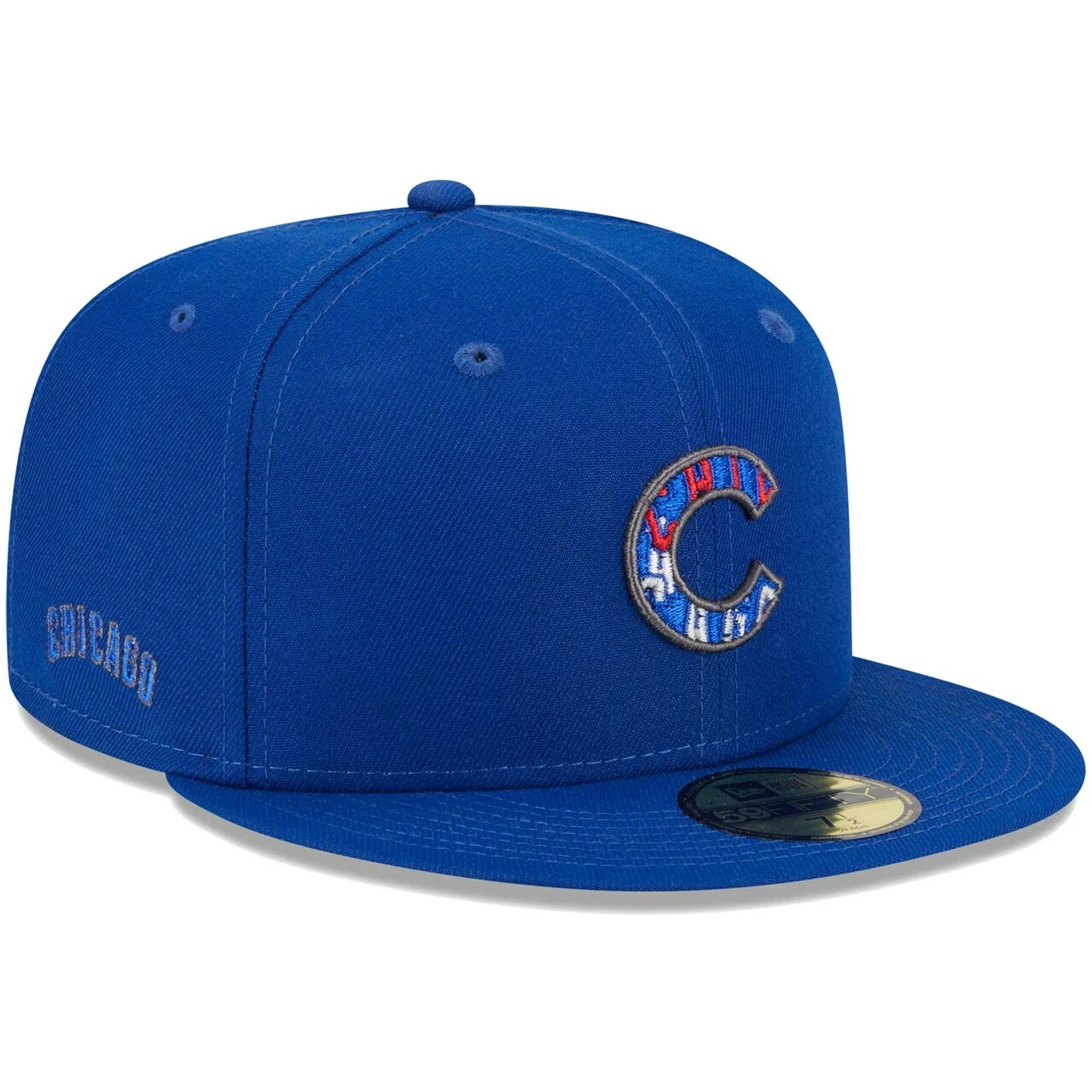 Men's Chicago Cubs New Era Royal Script Fill 59FIFTY Fitted Hat