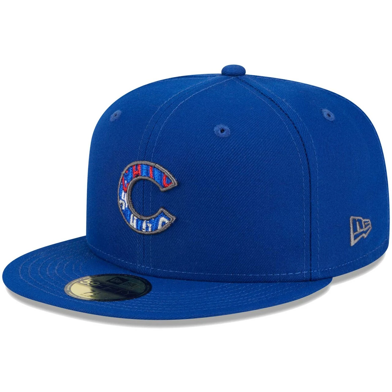 Men's Chicago Cubs New Era Royal Script Fill 59FIFTY Fitted Hat - Image 3