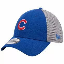 Men's Chicago Cubs New Era Royal Shadow Neo 39THIRTY Flex Hat