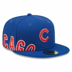 Men's Chicago Cubs New Era Royal Sidesplit 59FIFTY Fitted Hat