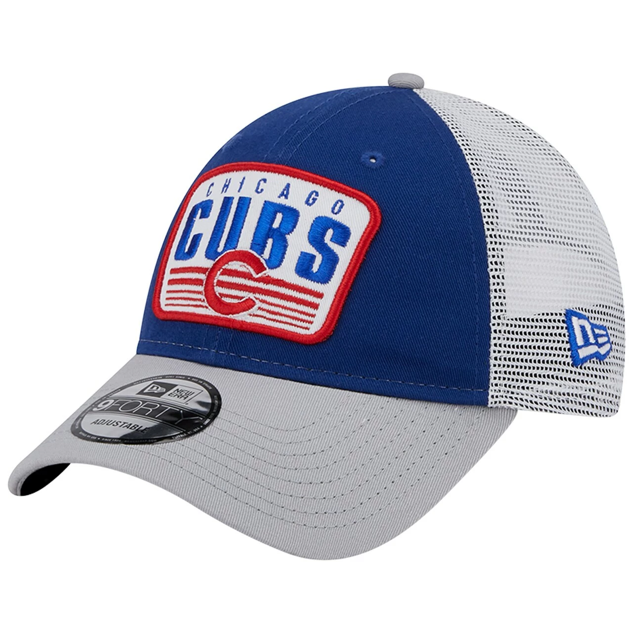 Men's Chicago Cubs New Era Royal Two-Tone Patch 9FORTY Snapback Hat