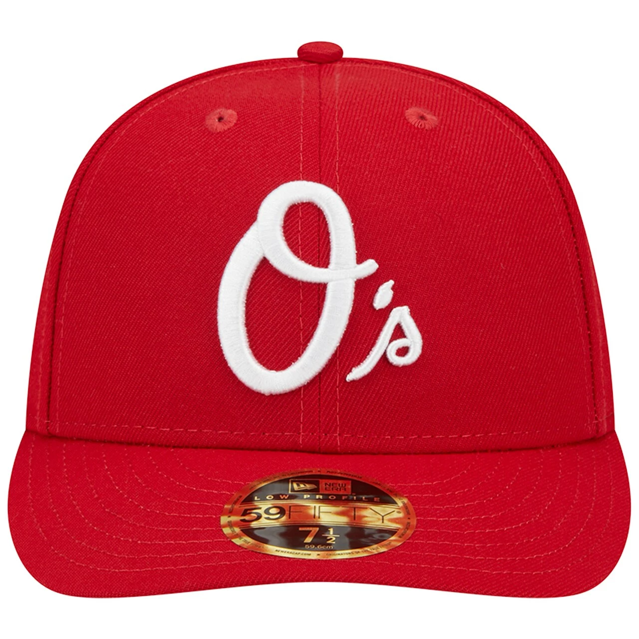 Men's Baltimore Orioles New Era Scarlet Low Profile 59FIFTY Fitted Hat - Image 2