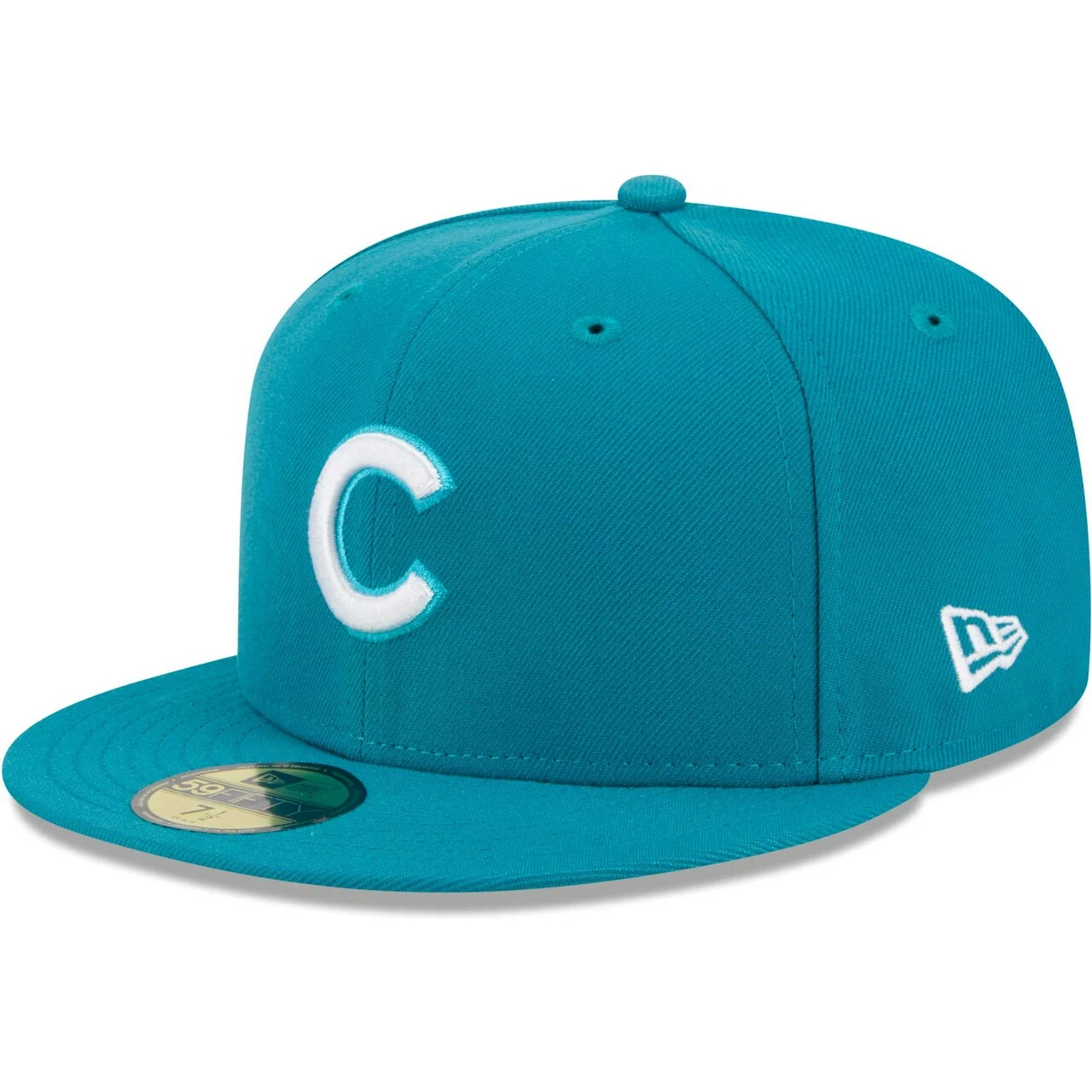 Men's Chicago Cubs New Era Turquoise 59FIFTY Fitted Hat