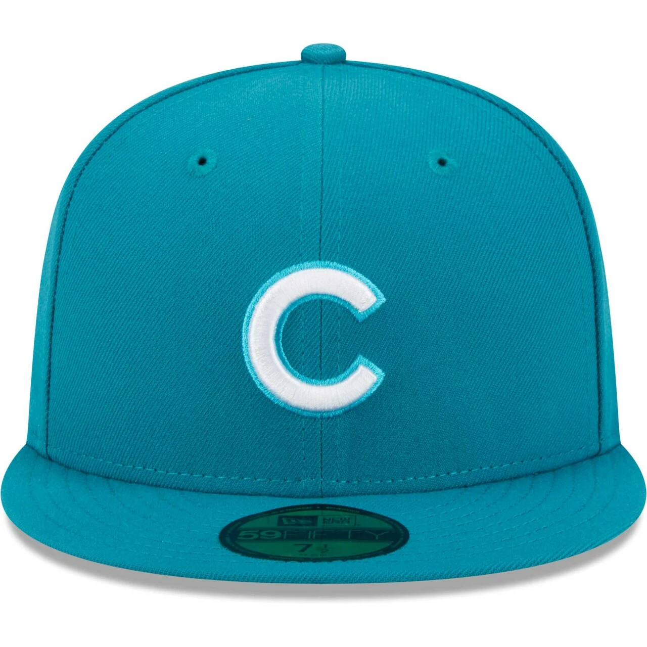 Men's Chicago Cubs New Era Turquoise 59FIFTY Fitted Hat - Image 2