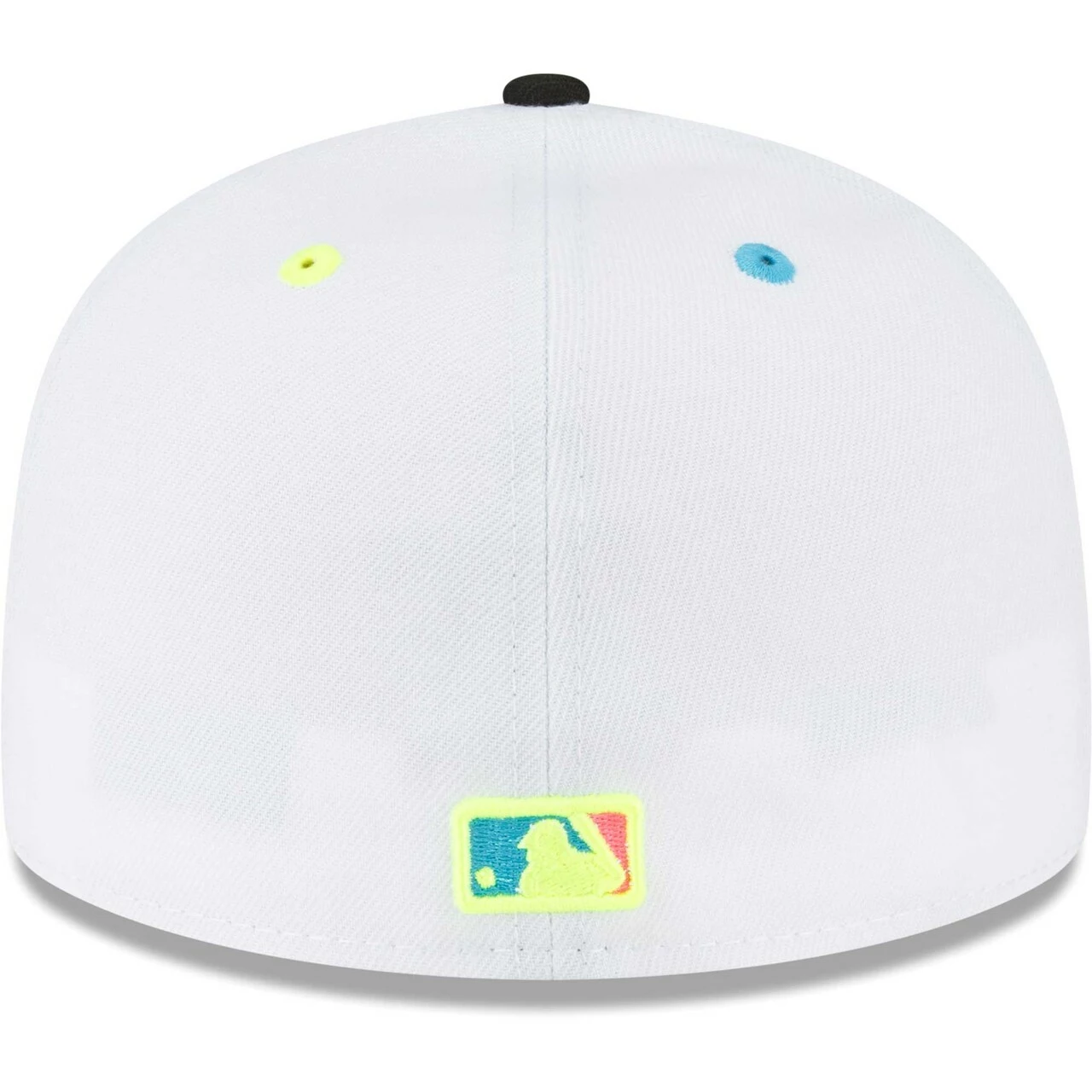 Men's Chicago Cubs New Era White Neon Eye 59FIFTY Fitted Hat - Image 4