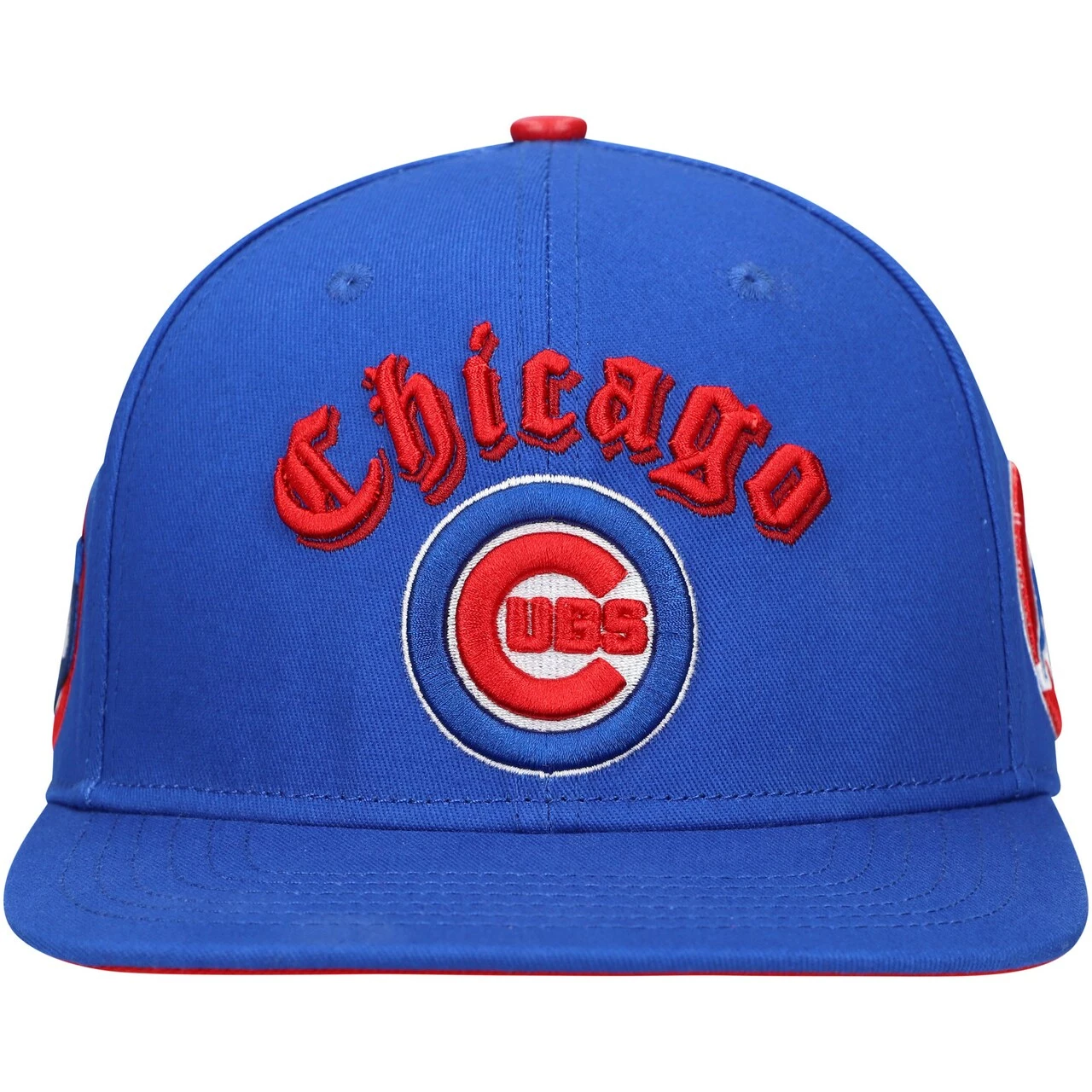 Men's Chicago Cubs Pro Standard Royal Old English Snapback Hat - Image 2