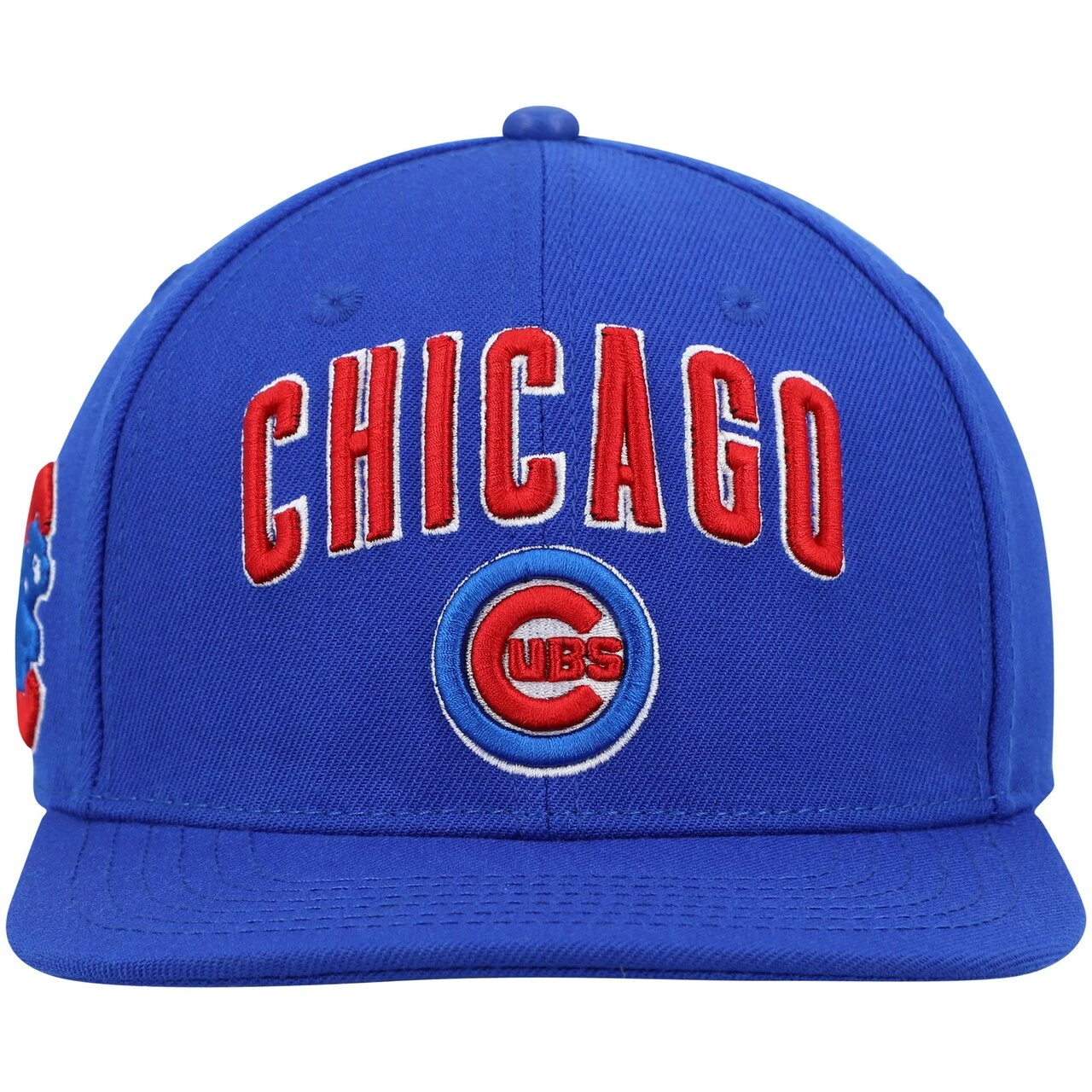 Men's Chicago Cubs Pro Standard Royal Stacked Logo Snapback Hat - Image 2