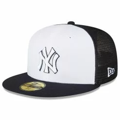 Men's New York Yankees New Era White/Navy 2023 On-Field Batting Practice 59FIFTY Fitted Hat
