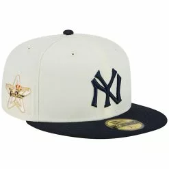 Men's New York Yankees New Era Stone/Navy Retro 59FIFTY Fitted Hat