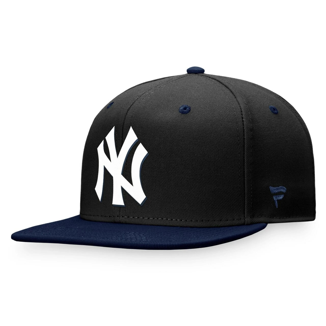 Men's New York Yankees Fanatics Branded Black/Navy State Side Two-Tone Snapback Hat - Image 3