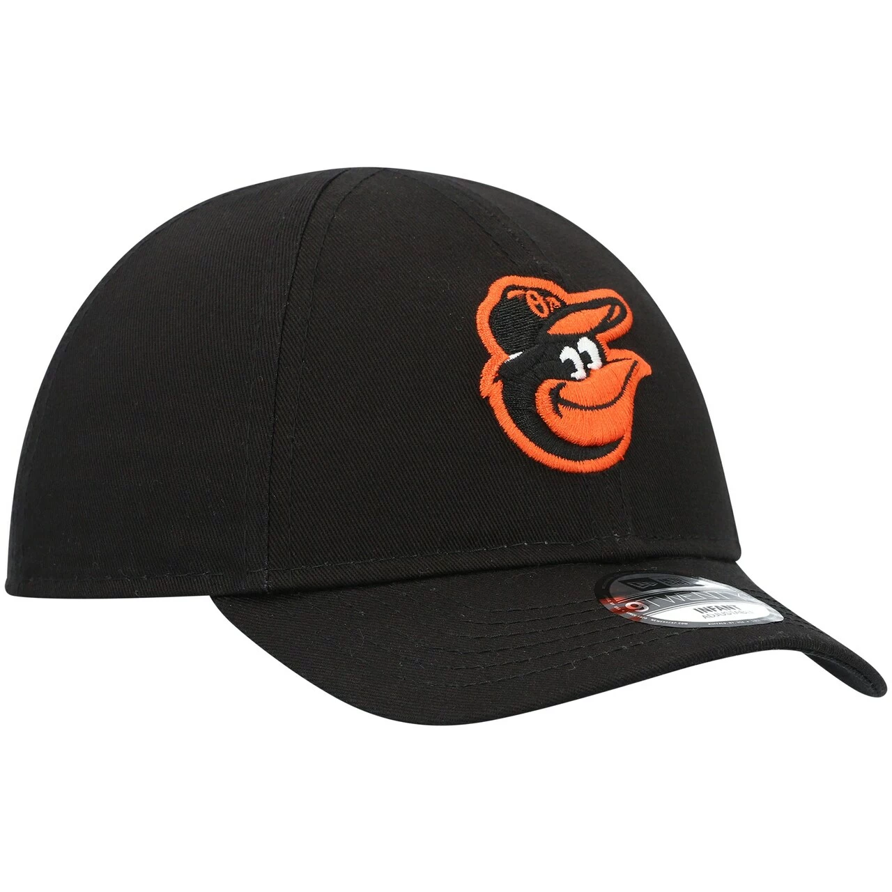 Newborn & Infant Baltimore Orioles New Era Black My First 9TWENTY Stretch Fit Hat - Image 3