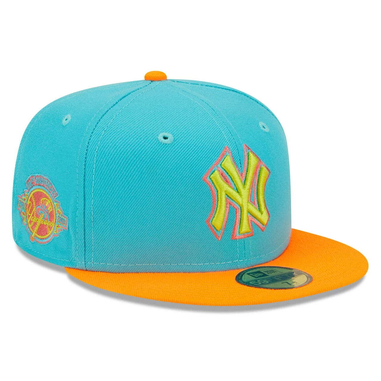 Men's New York Yankees New Era Blue/Orange Vice Highlighter 59FIFTY Fitted Hat