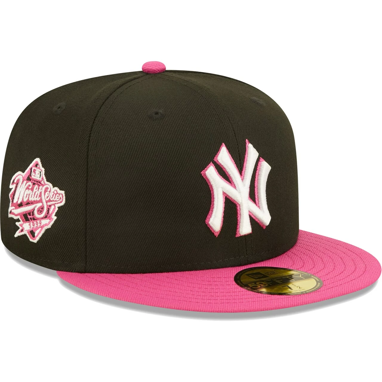Men's New York Yankees New Era Black/Pink 1999 World Series Champions Passion 59FIFTY Fitted Hat