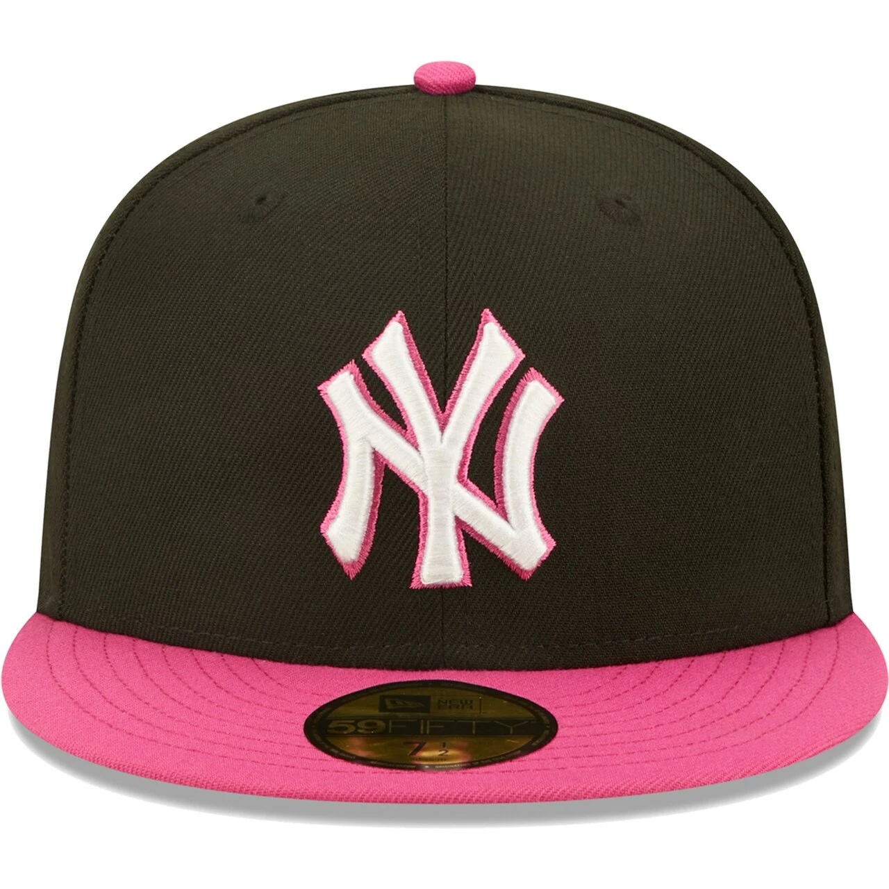 Men's New York Yankees New Era Black/Pink 1999 World Series Champions Passion 59FIFTY Fitted Hat - Image 2