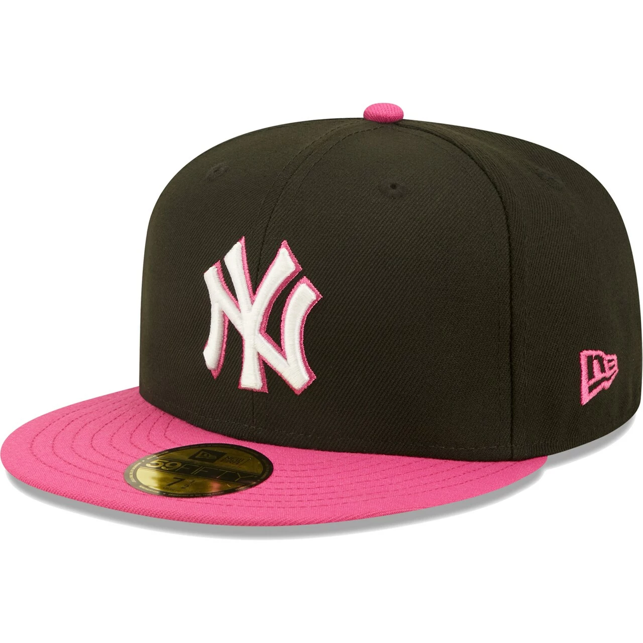 Men's New York Yankees New Era Black/Pink 1999 World Series Champions Passion 59FIFTY Fitted Hat - Image 3